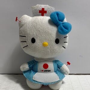 6” Ty Hello Kitty “I Love Japan” Nurse Beanie Babies Plush by Sanrio